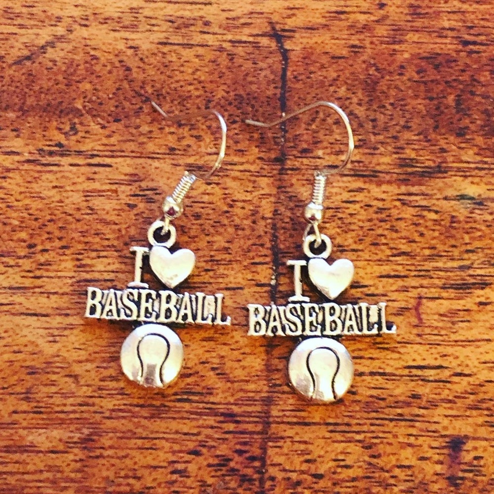 I love Baseball Earrings